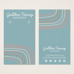 Soft Neutral Earring Necklace Jewellery Display Ca