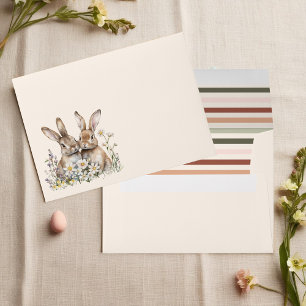 Soft Neutral Easter Bunny Envelope
