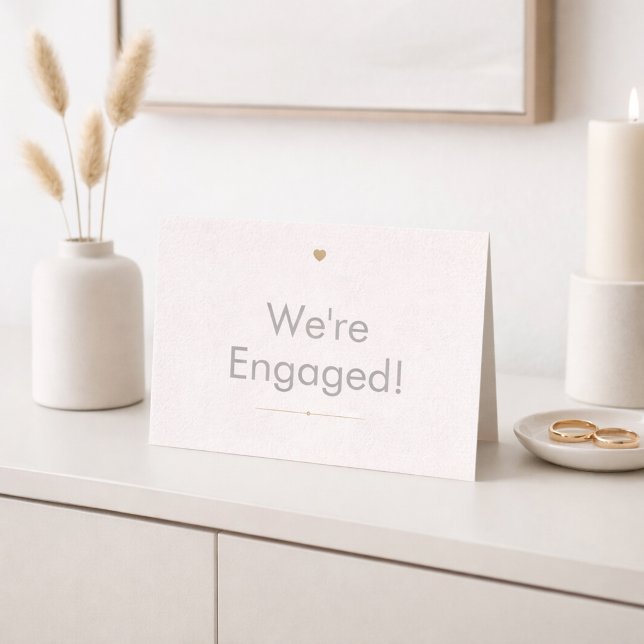 Soft Neutral Engagement Reveal Enclosure Card (Creator Uploaded)