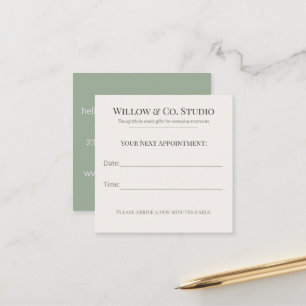 Soft Neutral Small Business Appointment Card