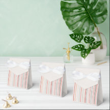 Soft Neutral Stripes Favor Box