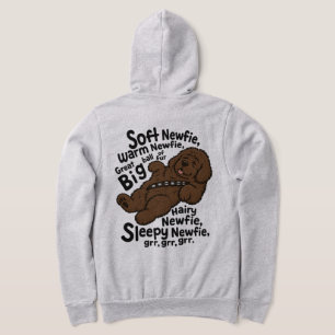 Soft Newfie poem (Brown newfie)  Hoodie