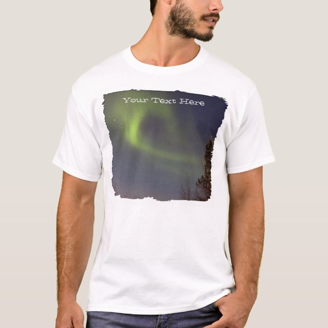 Soft Northern Lights; Customisable T-Shirt (Front)