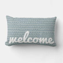 Soft Ocean Blue Hand Drawn Coastal Wave