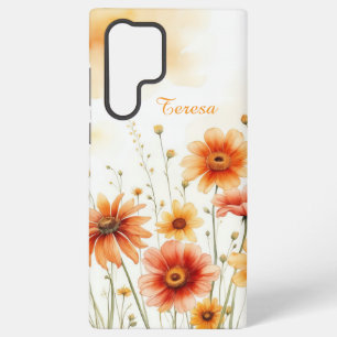 Soft Orange and Yellow Blossoms Samsung Galaxy Case