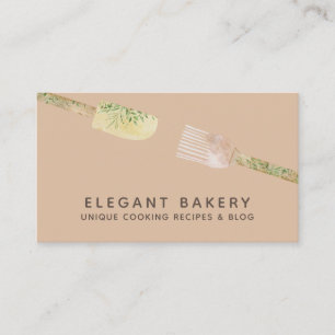 Soft Orange Bakery Cookies Pastry Sweet Desserts Business Card