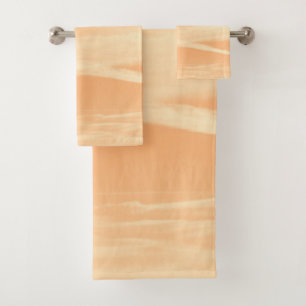 Soft Orange Yellow Sky Dream 1 Bath Towel Set