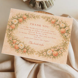 Soft Orchard Dreams Bridal Shower Thank You Card