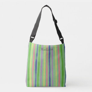 Soft Original Contemporary Colour Stripe +Name Crossbody Bag