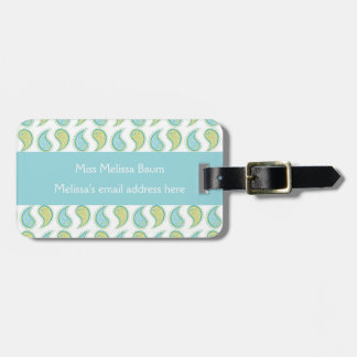Soft Paisley Luggage Tag