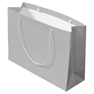 Soft Pale Gray Geometric Large Gift Bag
