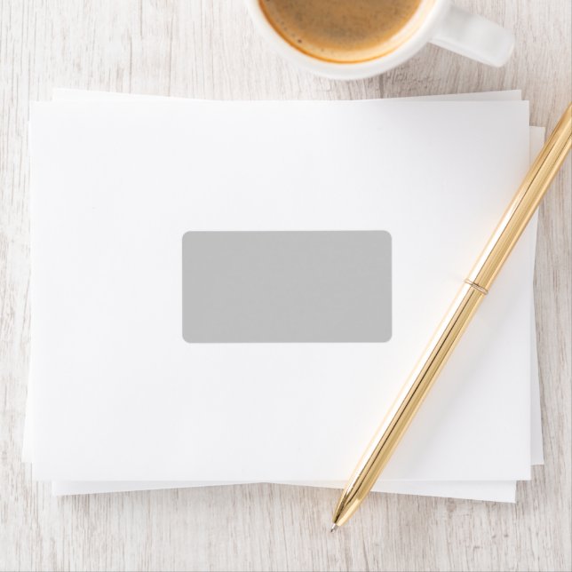 Soft Pale Grey Geometric Label (Insitu)