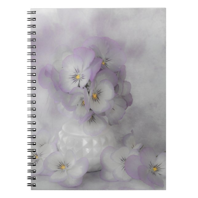 Soft Pansies Notebook (Front)