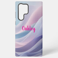 Soft Pastel Abstract Waves Dreamy Fluid Design