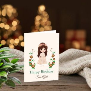 Soft Pastel Birthday Card for Girl