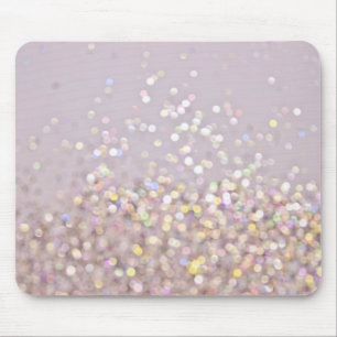 Soft Pastel Bokeh Sparkles Mouse Mat