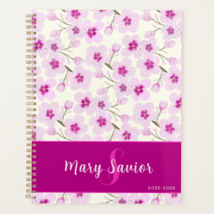 Soft Pastel Cherry Blossom Flowers Planner