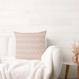 Soft Pastel Chevron Zigzag Pattern Cushion