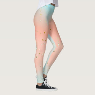 Soft pastel colour All-Over-Print Leggings
