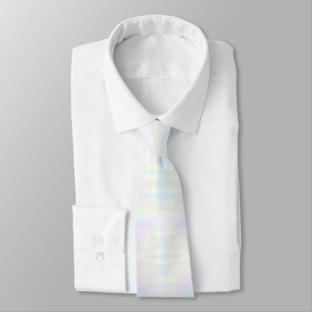 soft pastel colours curved stripes pattern tie (Tied)