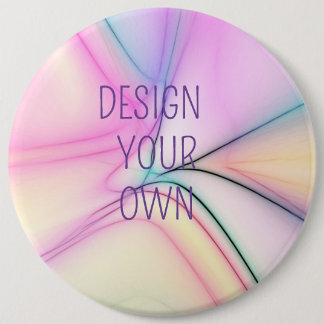 Soft Pastel Design Your Own  6 Cm Round Badge