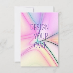 Soft Pastel Design Your Own Thank You Card