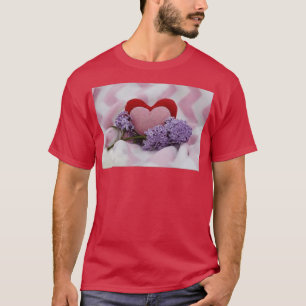 Soft Pastel Fabric Hearts T-Shirt