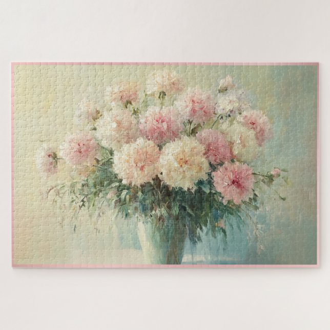 Soft Pastel Floral Bouquet  Jigsaw Puzzle (Horizontal)