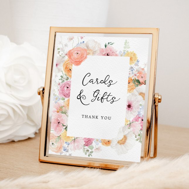 Soft Pastel Floral Cards and Gifts Sign (Creator Uploaded)