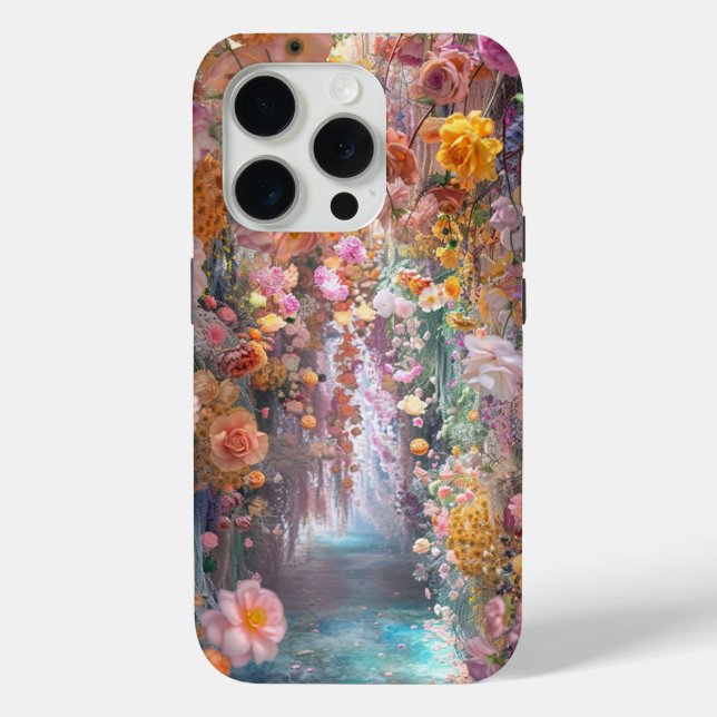 Soft Pastel Floral Garden– Secret Bloom Path Case-Mate iPhone Case (Back)