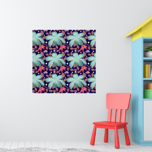 Soft Pastel Floral Pattern   Elegant floral  Poster