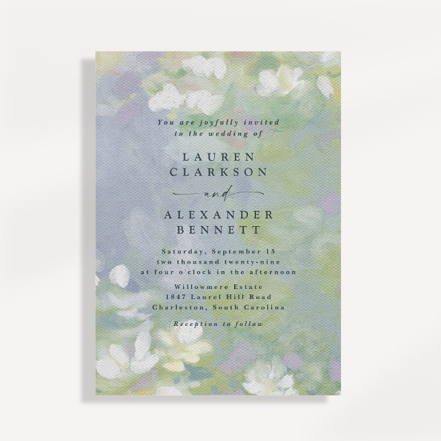 Soft Pastel Floral Wedding Invitation (Creator Uploaded)