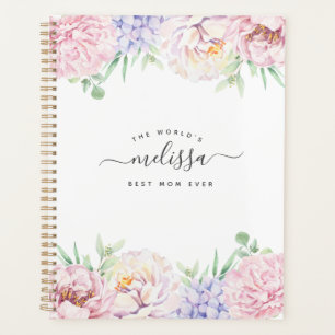 Soft Pastel Floral   World's Best Mum Ever Planner