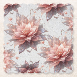 Soft Pastel Flower Coasters – Elegant Floral Table