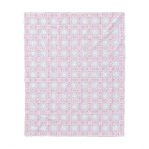 Soft Pastel Geometric Blanket – Pink & Lavender