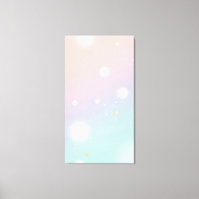 soft pastel gradient background is dotted canvas print (Front)