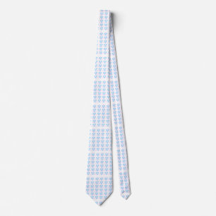 Soft Pastel Heart Pattern Neck Tie