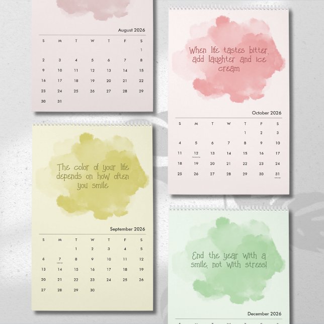 Soft Pastel Inspirational Art Calendar (Creator Uploaded)