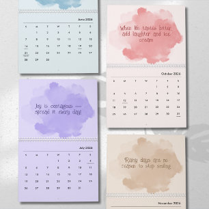 Soft Pastel Inspirational Art Calendar