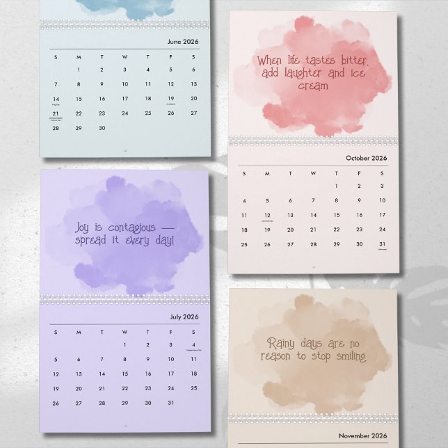 Soft Pastel Inspirational Art Calendar (Creator Uploaded)