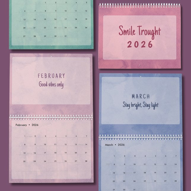 Soft Pastel Inspirational Art Calendar (Creator Uploaded)