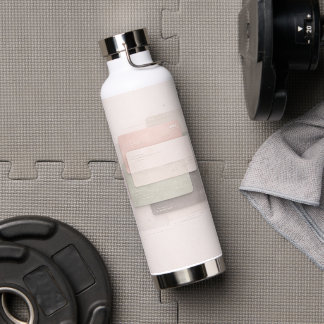 Soft pastel layers AI art  Water Bottle