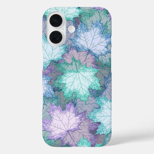 Soft Pastel Leaves Case-Mate iPhone Case (Back)