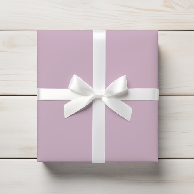 Soft Pastel Lilac Pink Solid Colour Wrapping Paper (Creator Uploaded)