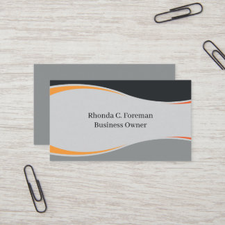 Soft Pastel Minimalist Stripe Waves Handmade Lines Business Card