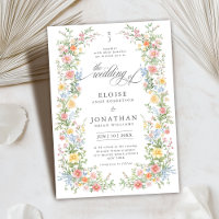 Soft Pastel Ornate Spring Garden Floral Wedding