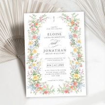 Soft Pastel Ornate Spring Garden Floral Wedding