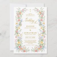 Soft Pastel Ornate Spring Garden Floral Wedding   