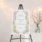 Soft Pastel Ornate Spring Garden Wedding Welcome 
