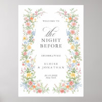 Soft Pastel Ornate Spring Rehearsal Dinner Welcome